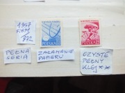 2szt. znaczki pełna seria Fi 871 Polska 1957r. PRL KOLARSTWO czyste klej