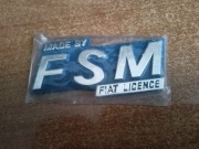 NOWY Emblemat znaczek MADE BY FSM FIAT LICENSE