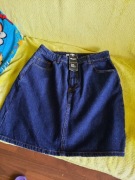 Spodnica dzinsowa granatowa cropp 42 Xl