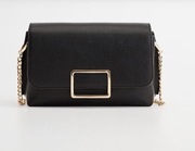 MANGO TOREBKA TOREBECZKA LISTONOSZKA MAŁA GRANATOWA ZŁOTY ŁAŃCUSZEK