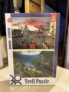 Puzzle Trefl 1000 + 1000 Canale Grande, Wenecja i Wodospad „Siedem Sióstr”