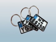 Brelok tablica rejestracyjna TWÓJ NAPIS