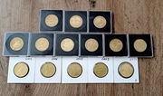 monety 2 zł ze zwierzętami - zestaw 14 sztuk