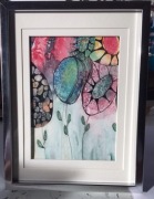 Obrazki z motywem abstrakcyjnych kwiatów 