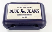 Tupperware lunch box blue jeans UNIKAT 