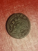 Szeląg Koronny  JAN II KAZIMIERZ  1663 rok - podwójne bicie