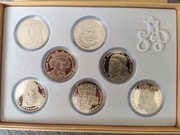 Królewska Kolekcja - 7 monet srebrnych pozłacanych