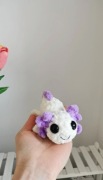 Aksolotl na szydełku, axolotl handmade, dekoracja 