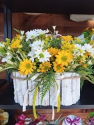 Stroik wiązanka grób cmentarz pomnik kompozycja nagrobna wiązanka na grób 