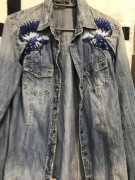 Guess jeansowa koszula nowa hafty