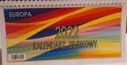Kalendarz biurkowy poziomy Europa 