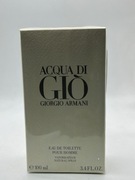 Giorgio Armani Acqua di Gio EDT Pour Homme 100 ml–nowe, nieużywane | 219 zł