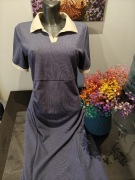 Oferuję stylową, niebieską sukienkę midi polo!