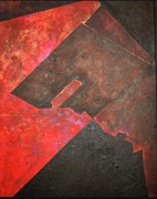 Obraz pt.”Żar” Akryl na płótnie 80/100cm