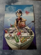 plakat zespołu muzycznego gorillaz