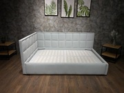 Łóżko tapicerowane młodzieżowe 90*200 z pojemnikiem na pościel 