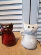 Figurka ceramiczna  kot mały