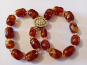 Bransoletka z bursztynu bałtyckiego – 185 g, vintage