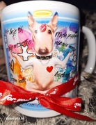 Hit śmieszny kubek bullterier pies afirmacje idealny na prezent mega 