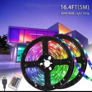 Ledy RGB 5m sterowane pilotem