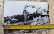 Zdjęcie Białobrzegi powódź 1982 koparka Waryński