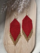 Kolczyki z japońskich koralików.