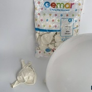 Białe Balony #01 Gemar 12" (30 cm) Klasyczna Elegancja 5 szt/opak