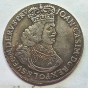 Stara Moneta Polska Królewska Toruń Talar Król Jan II Kazimierz 1651 r.
