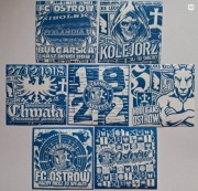 Vlepki LECH POZNAŃ Ostrów, ARKA Gdynia, Cracovia, KSZO, Gwardia Kosz # 70