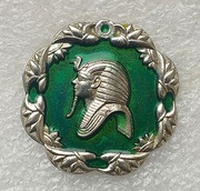 Odznaka-Broszka. Głowa Tutanchamona. Starożytny Egipt