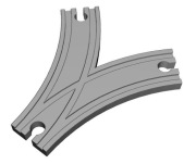 Tor tory IKEA LIDL BRIO drewniane - łącznik zamiennik skrzyżowanie rozjazd