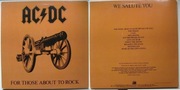 AC/DC - For Those About To Rock VG++ USA