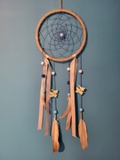 Szaro-niebieski łapacz snów z kotkami