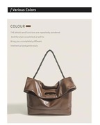 Miękka torba ze skóry PU na ramię z paskiem na ramię typu crossbody