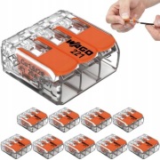 Wago „ 3 torowe” zamykane ; 221-413. 25szt