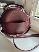 Okrągła torebka BIGORDI, polska marka. 