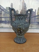 Stylowy wazon / amfora ceramiczna w stylu greckim – ręcznie zdobiona