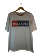 Koszulka Jack and Jones biała z dużym logiem 4xl