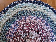 Dywanik szmaciany, ręcznie robiony 74cm