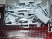 Żabki klamerki do zasłon firan 20 szt. białe metalowe