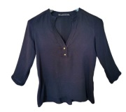 ZARA CZARNA ELEGANCKA KOSZULA BLUZKA RĘKAW 3/4 34