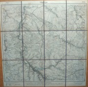 Oryginał z 1888 Mapa Messtischblatt 2885 SCHÖNAU (Świerzawa) 1:25000 PŁÓTNO