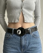 Swaggy pasek z klamrą „ball 8” Y2K style