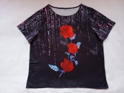 Bluzka damska 3 RÓŻE - rozm. 2XL około 48/50