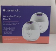 Laktator podwójny bezprzewodowy muszlowy Hands-free Lansinoh 