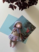 Krecik zrobiony na szydełku crochet mole