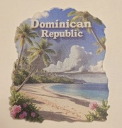 Magnes na lodówkę akrylowy Dominican Republic Republika Dominikana(44) 