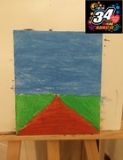 WOŚP - Obraz malowany przez 9 letnie dziecko - na cele charytatywne.