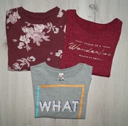 Bluza bluzy 4F C&A 3 sztuki 140 146 bawełna dzianina sweter sweterek