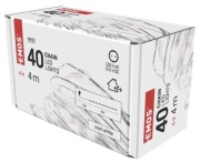 40 LED nano łezki 4m ciepła biel, srebrny przewód, IP44 timer Symb D3AC02 